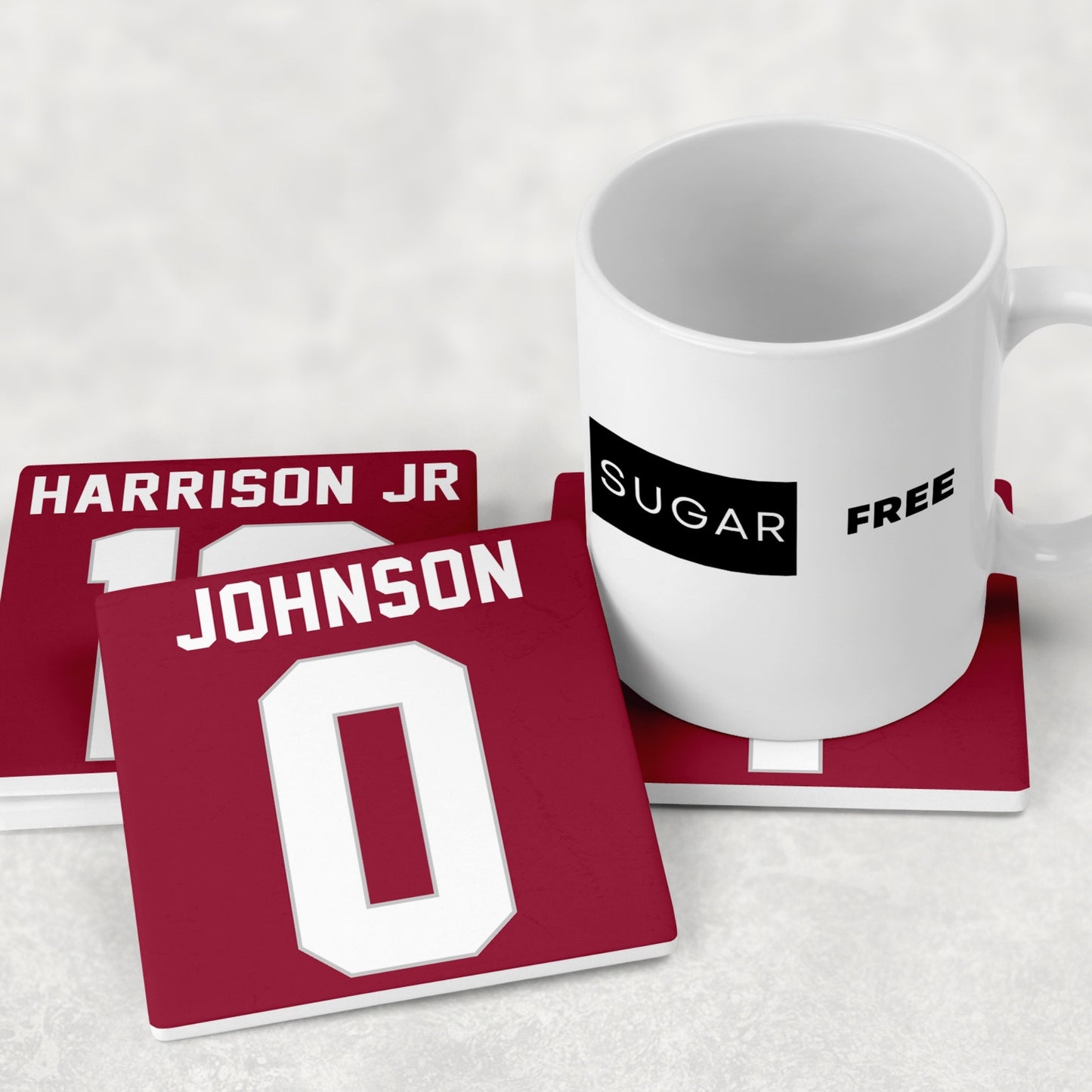 Arizona Cardinals Jersey Inspired Coasters