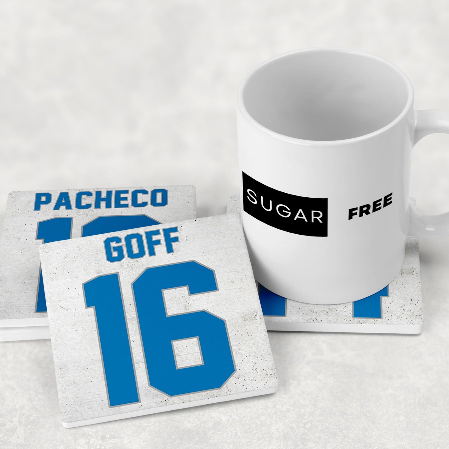 Personalized Detroit Lions Inspired Coasters