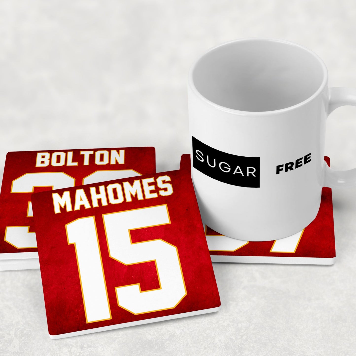 Personalized Kansas City Chiefs Inspired Coasters