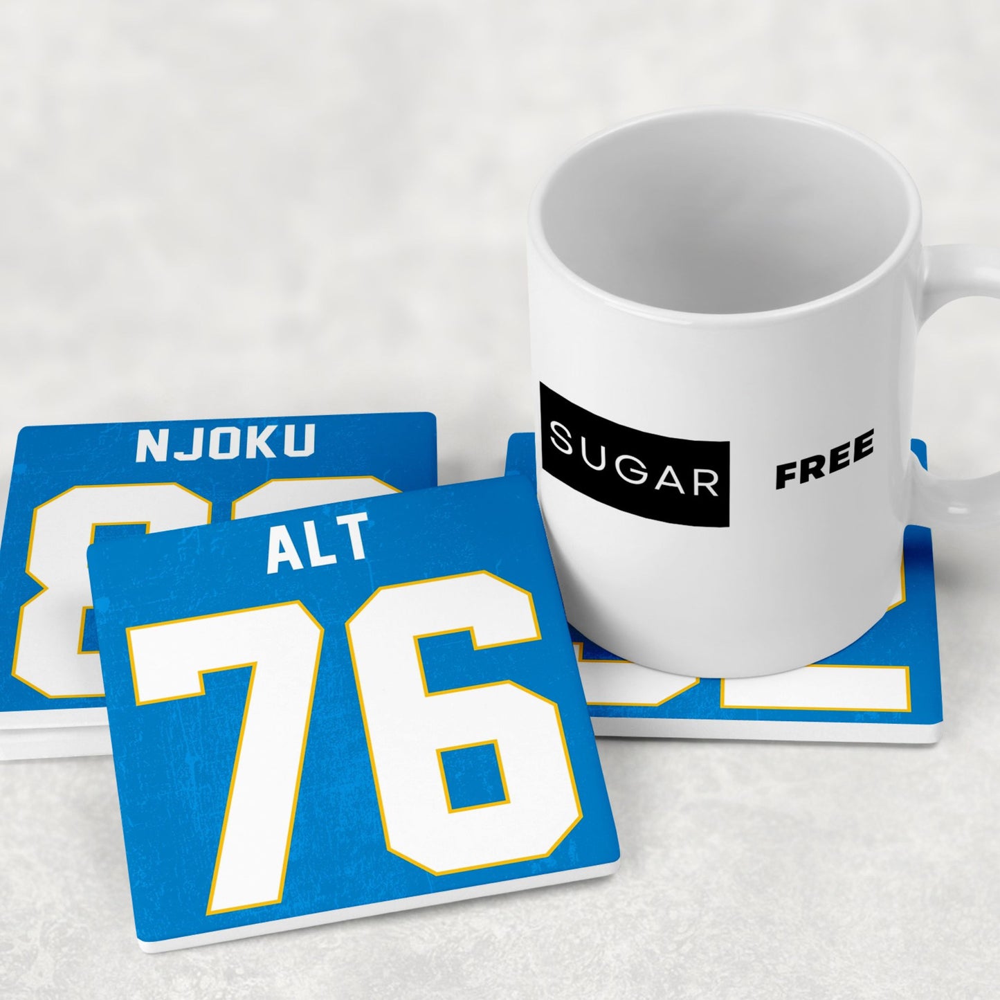 Personalized Los Angeles Chargers Inspired Coasters