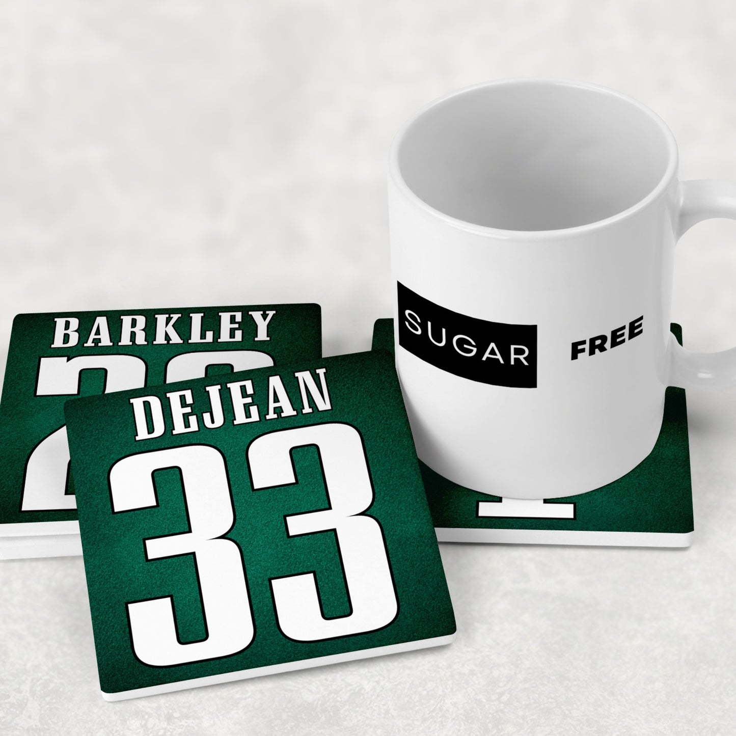 Philadelphia Eagles Jersey Inspired Coasters