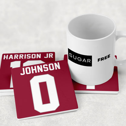 Arizona Cardinals Jersey Inspired Coasters