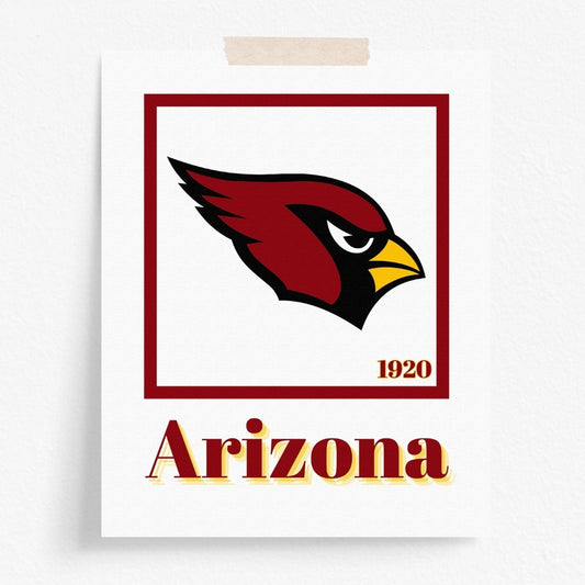 Arizona Cardinals Minimalist Art Print