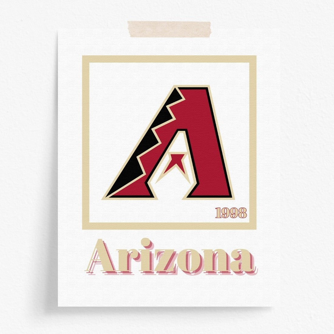 Arizona Diamondbacks Minimalist Art Print