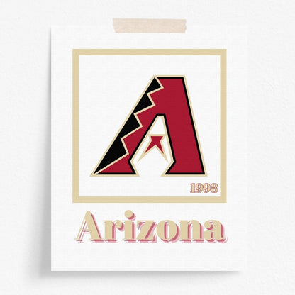 Arizona Diamondbacks Minimalist Art Print