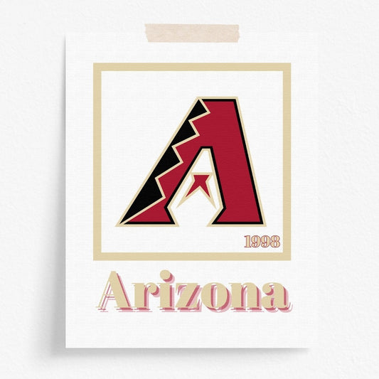 Arizona Diamondbacks Minimalist Art Print