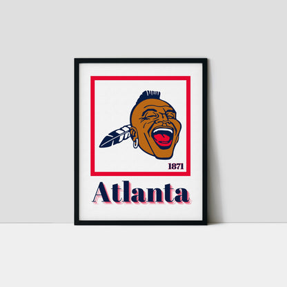 Atlanta Braves Minimalist Art Print
