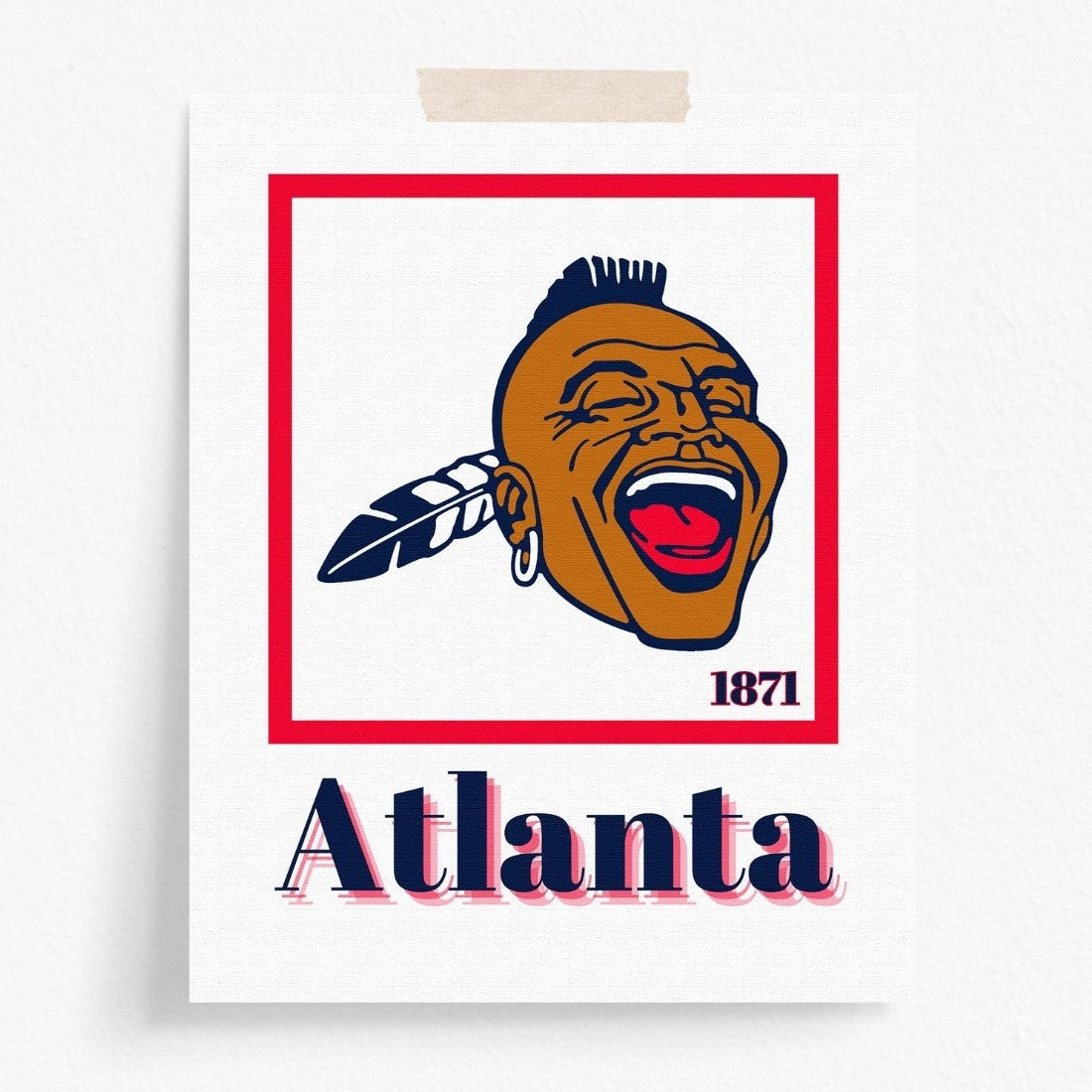Atlanta Braves Minimalist Art Print