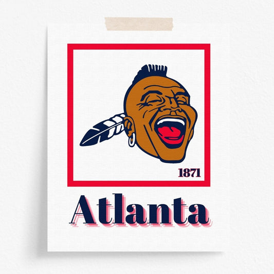 Atlanta Braves Minimalist Art Print