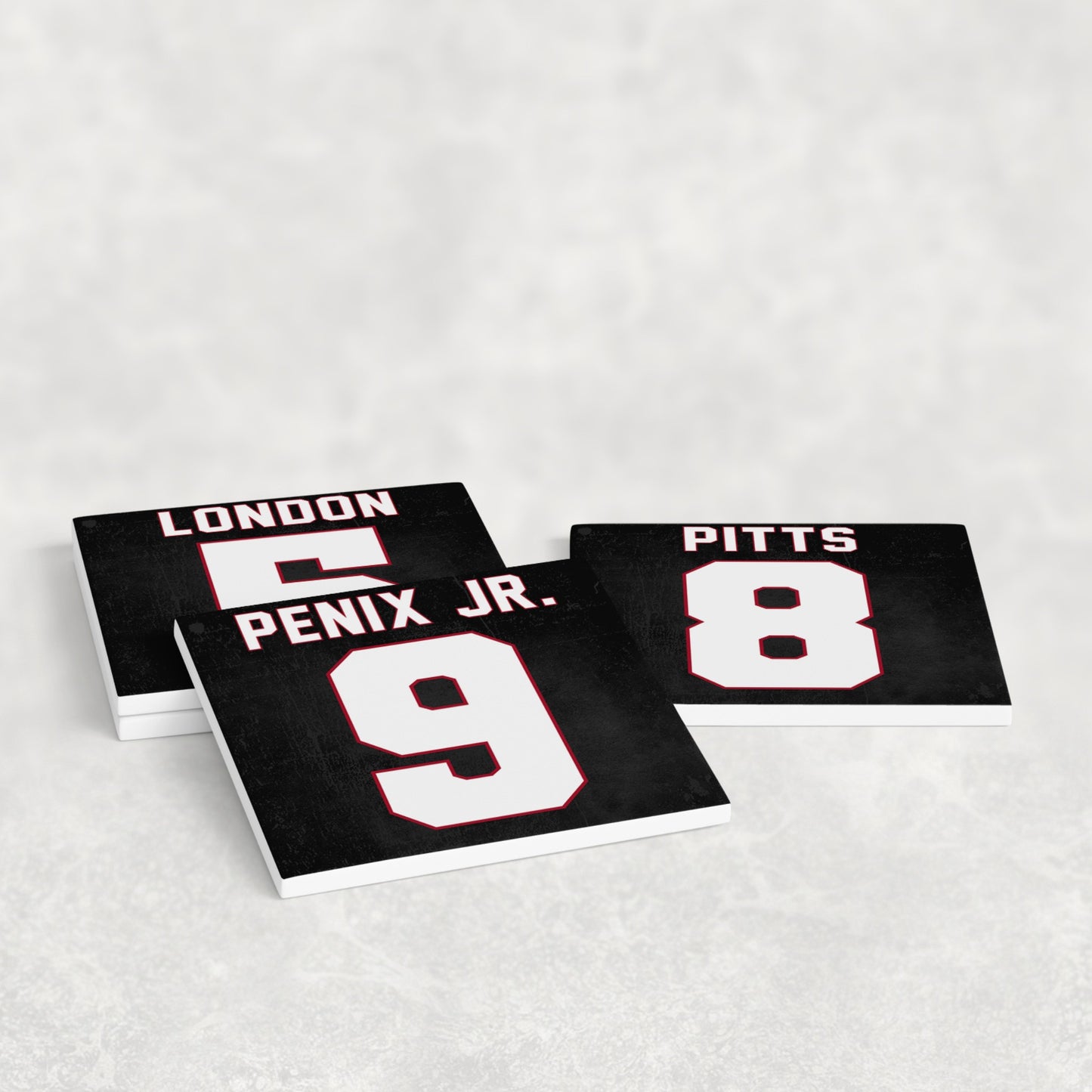 Atlanta Falcons Jersey Inspired Coasters