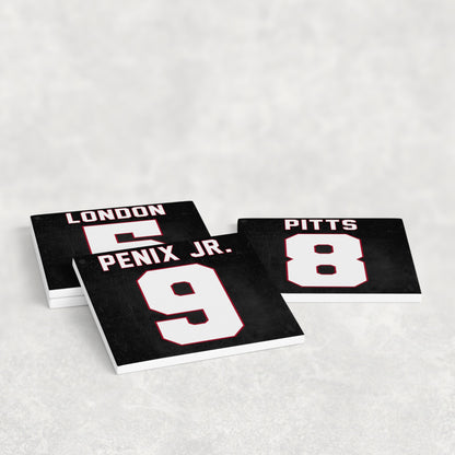 Atlanta Falcons Jersey Inspired Coasters