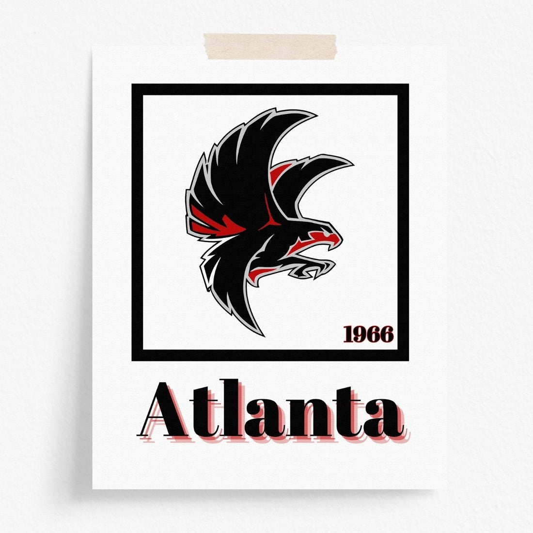 Atlanta Falcons Minimalist Art Print