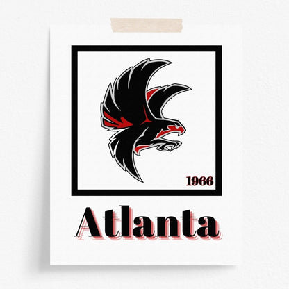 Atlanta Falcons Minimalist Art Print