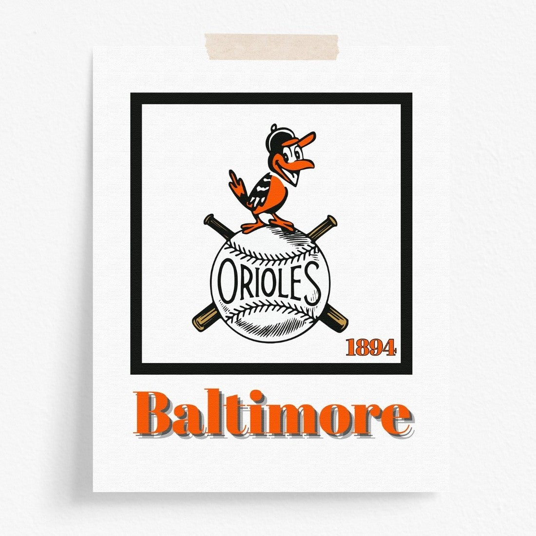 Baltimore Orioles Minimalist Art Print