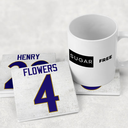 Baltimore Ravens Jersey Inspired Coasters