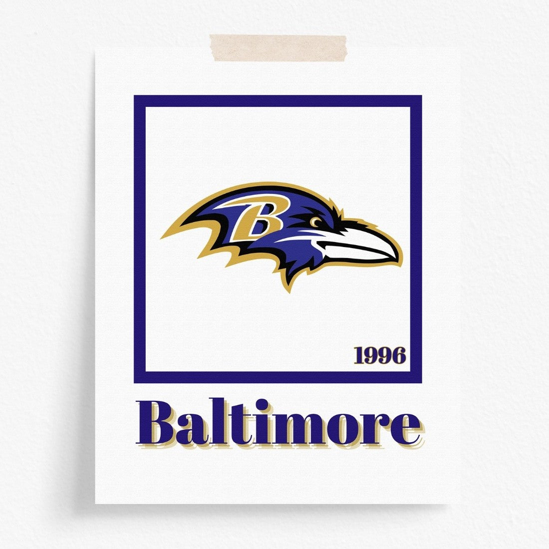 Baltimore Ravens Minimalist Art Print