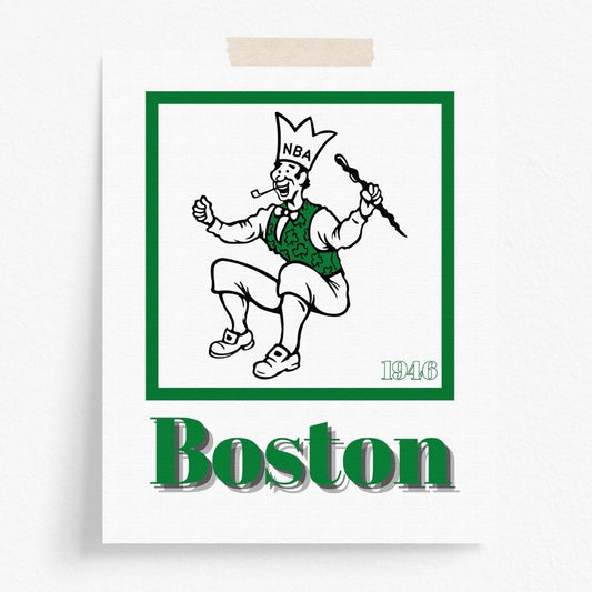 Boston Celtics Minimalist Art Print