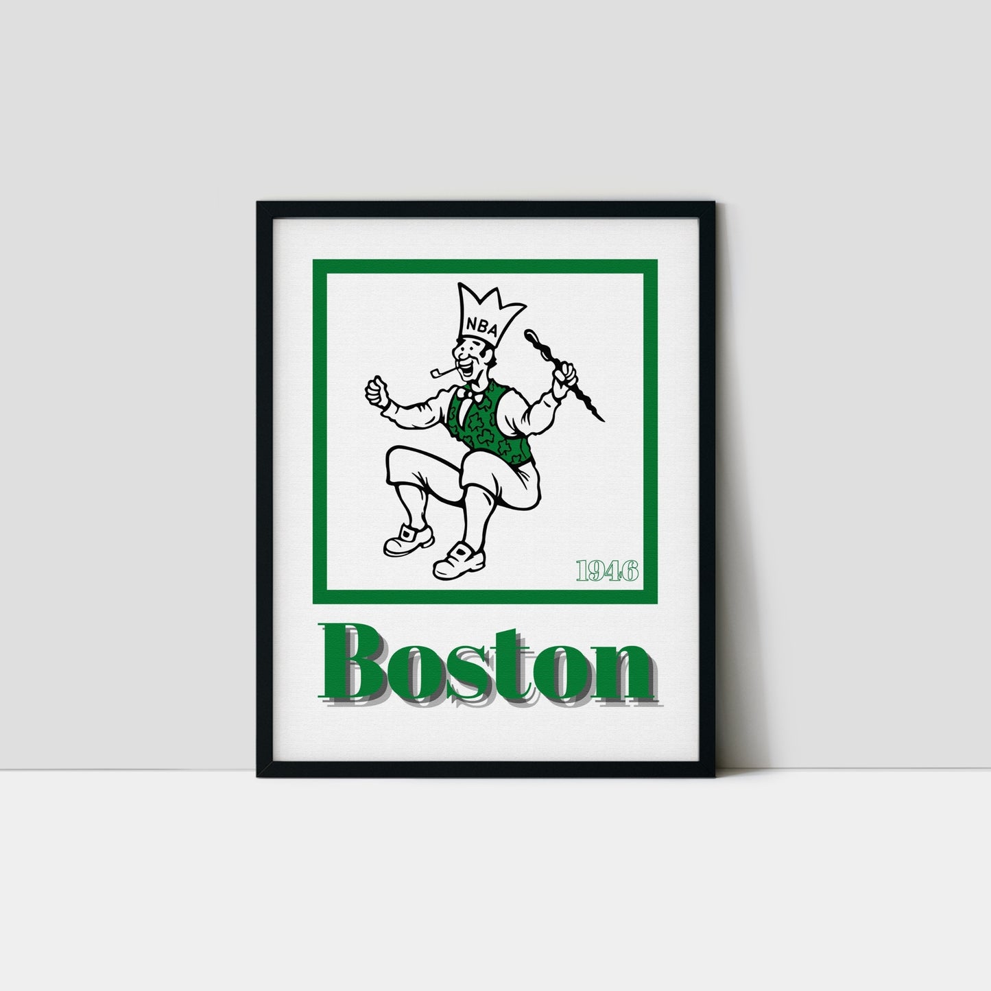 Boston Celtics Minimalist Art Print