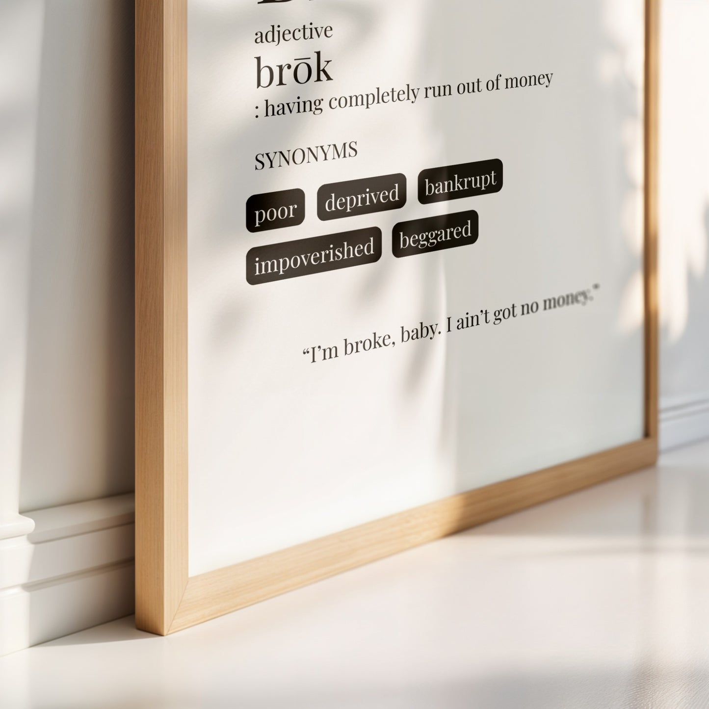 Broke Definition
