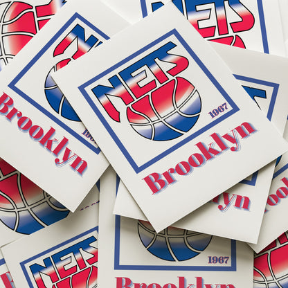 Brooklyn Nets Minimalist Art Print