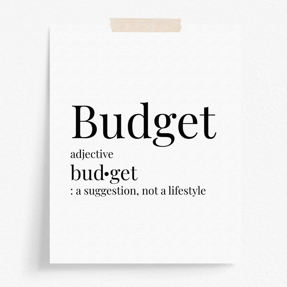 Budget Definition
