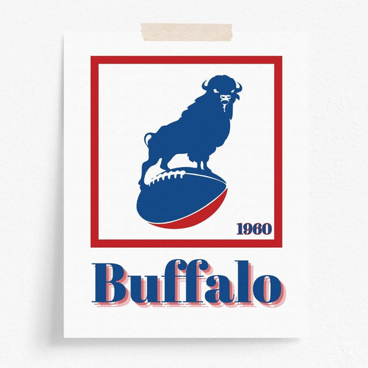Buffalo Bills Minimalist Art Print
