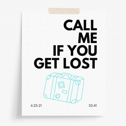 Call Me If You Get Lost