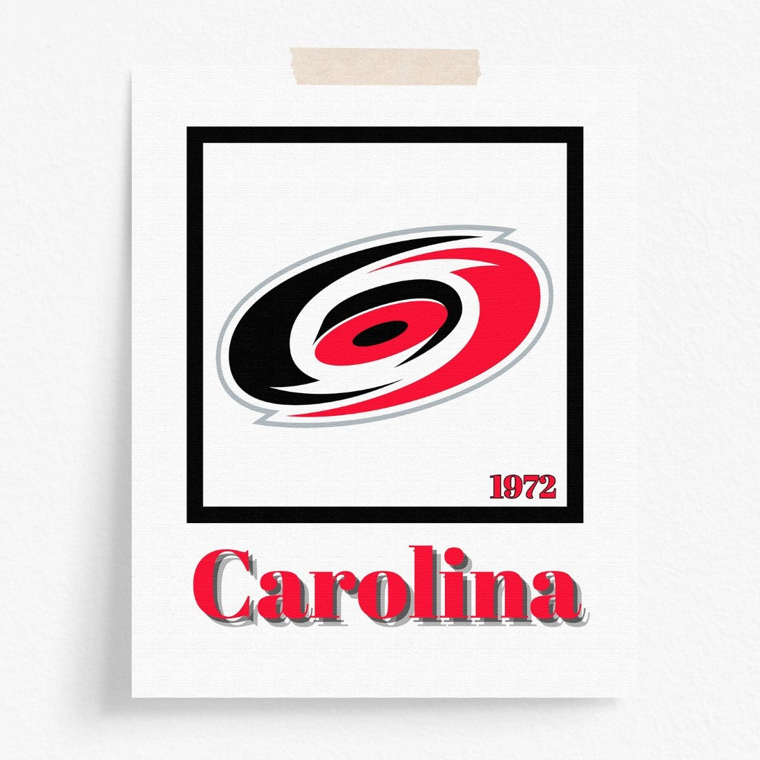 Carolina Hurricanes Minimalist Art Print