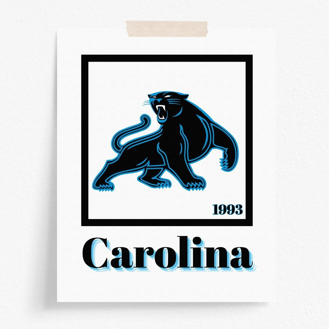 Carolina Panthers Minimalist Art Print