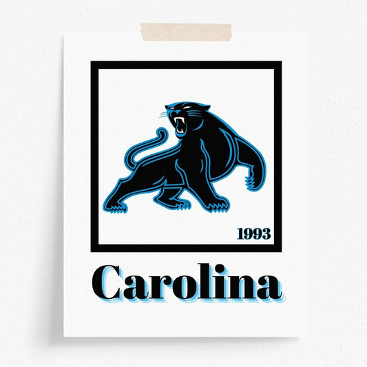 Carolina Panthers Minimalist Art Print