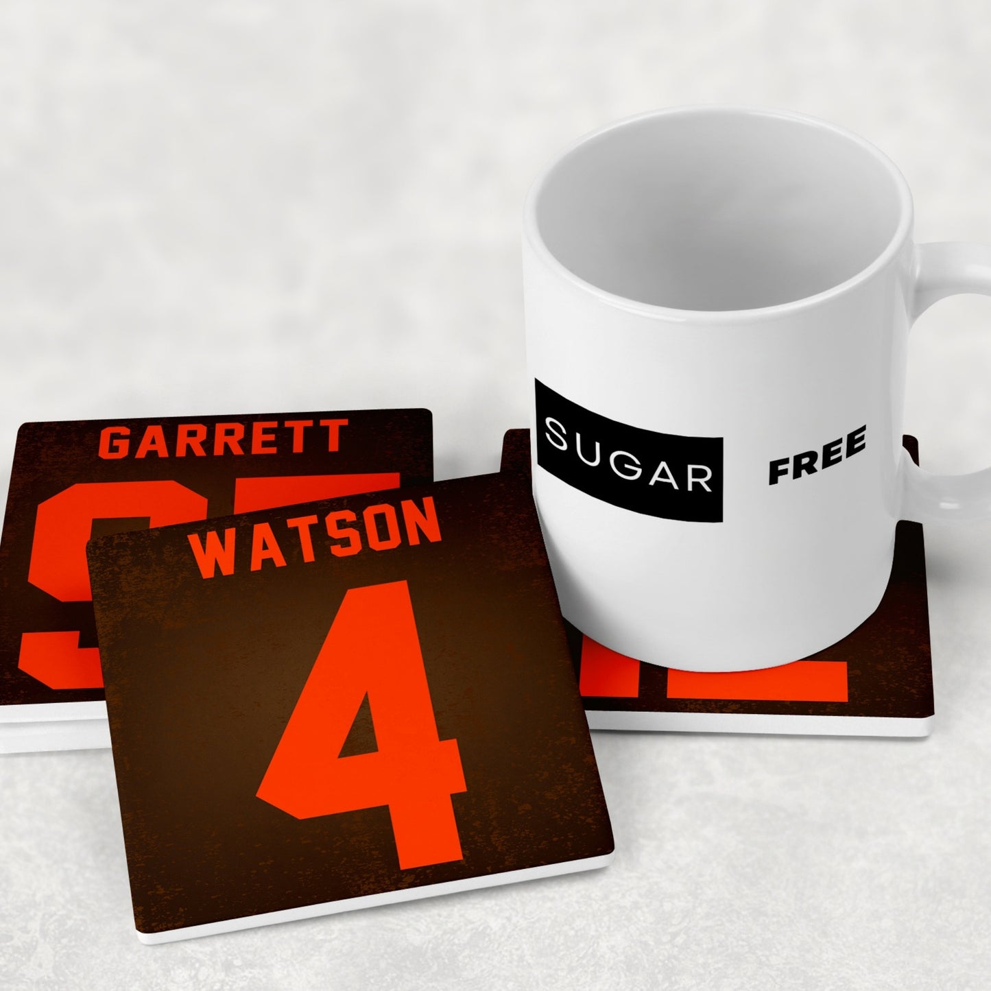 Cleveland Browns Jersey Inspired Coasters