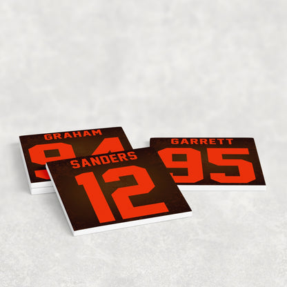 Cleveland Browns Jersey Inspired Coasters