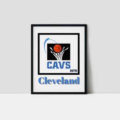 Cleveland Cavaliers Minimalist Art Print