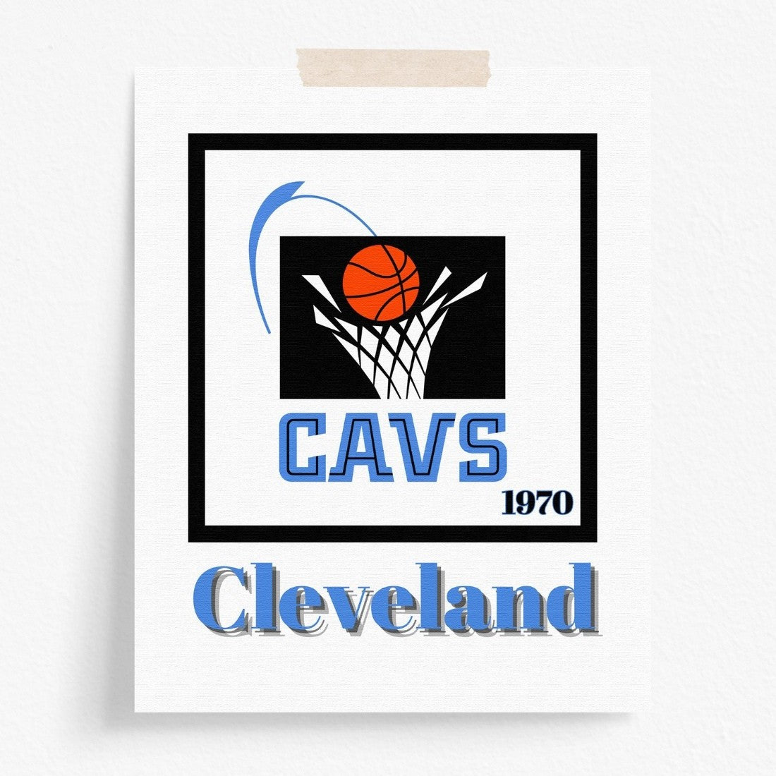 Cleveland Cavaliers Minimalist Art Print