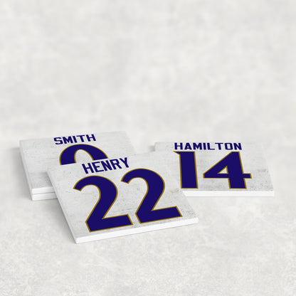 Personalized Baltimore Ravens Inspired Coasters
