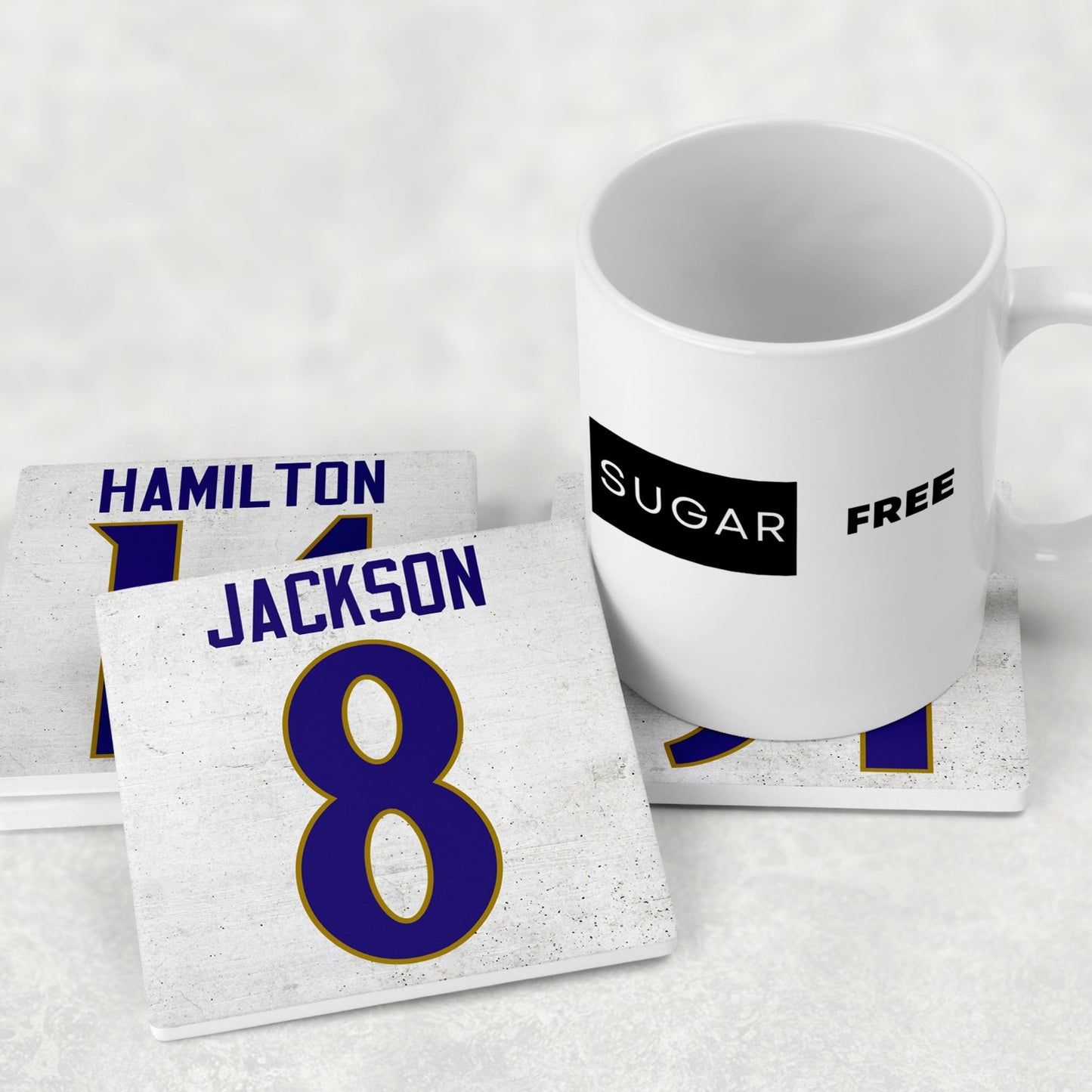 Personalized Baltimore Ravens Inspired Coasters