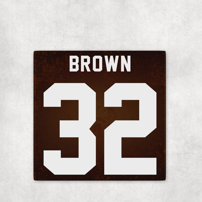 Personalized Cleveland Browns Inspired Coasters