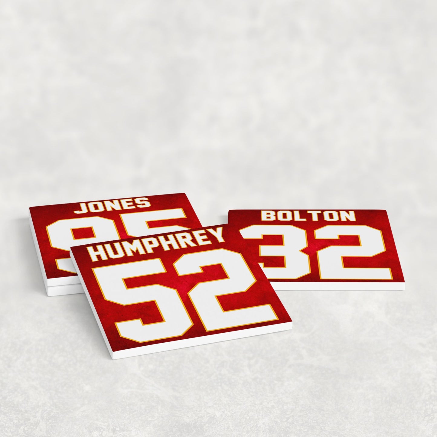 Personalized Kansas City Chiefs Inspired Coasters