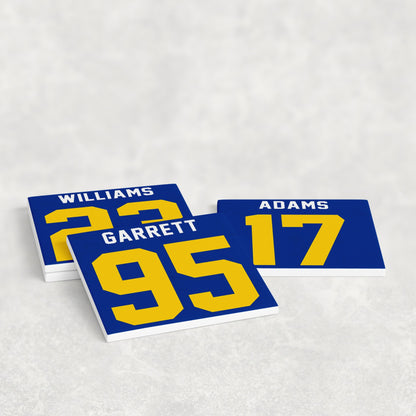 Personalized Los Angeles Rams Inspired Coasters
