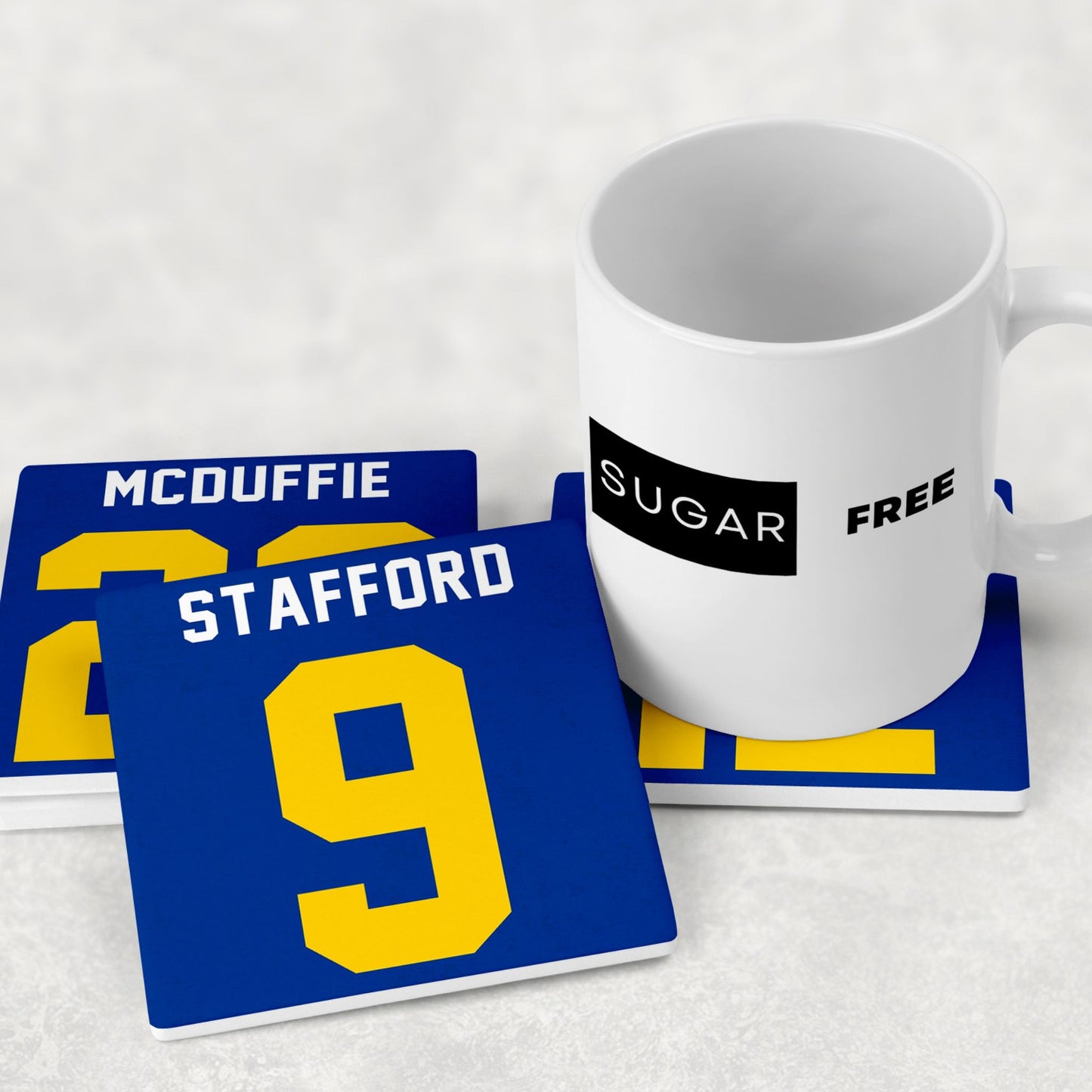 Personalized Los Angeles Rams Inspired Coasters
