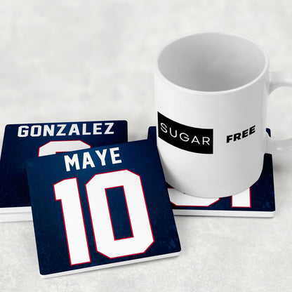 Personalized New England Patriots Inspired Coasters