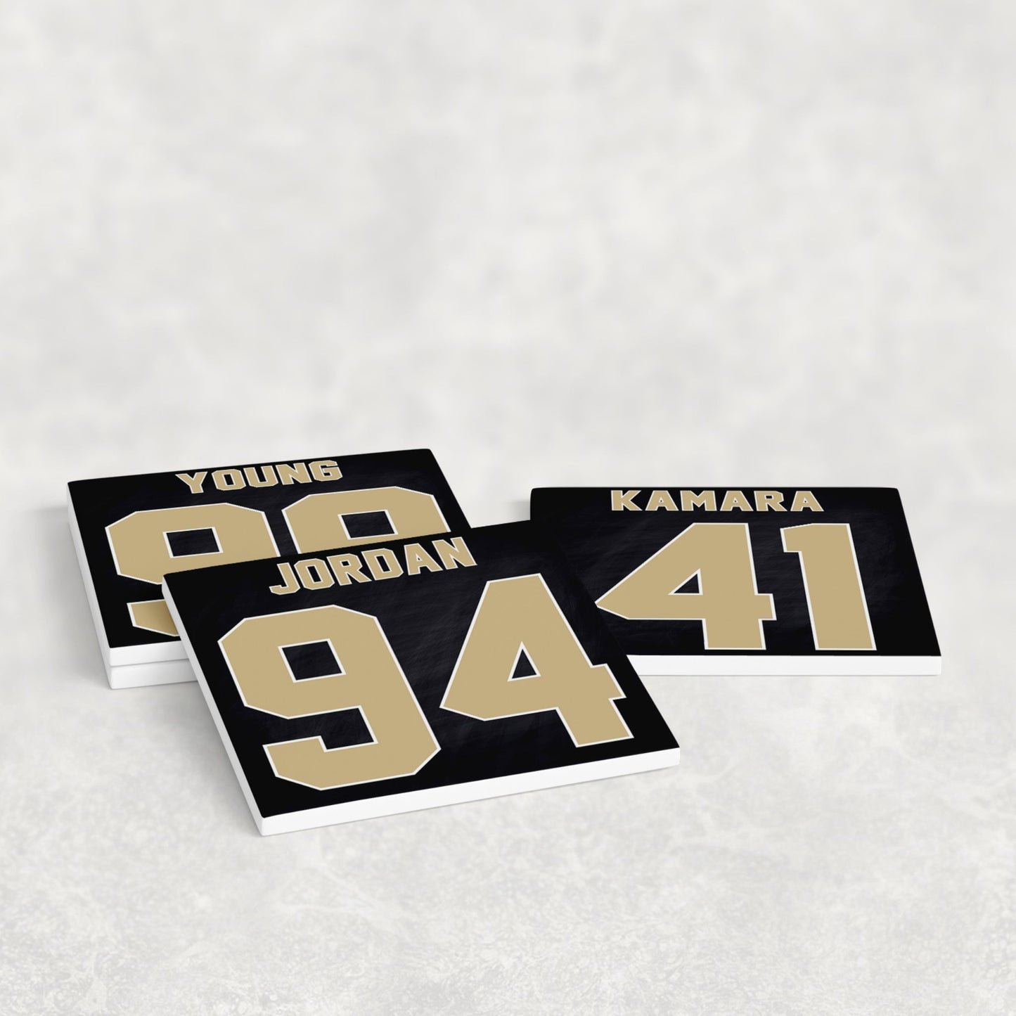 Personalized New Orleans Saints Inspired Coasters