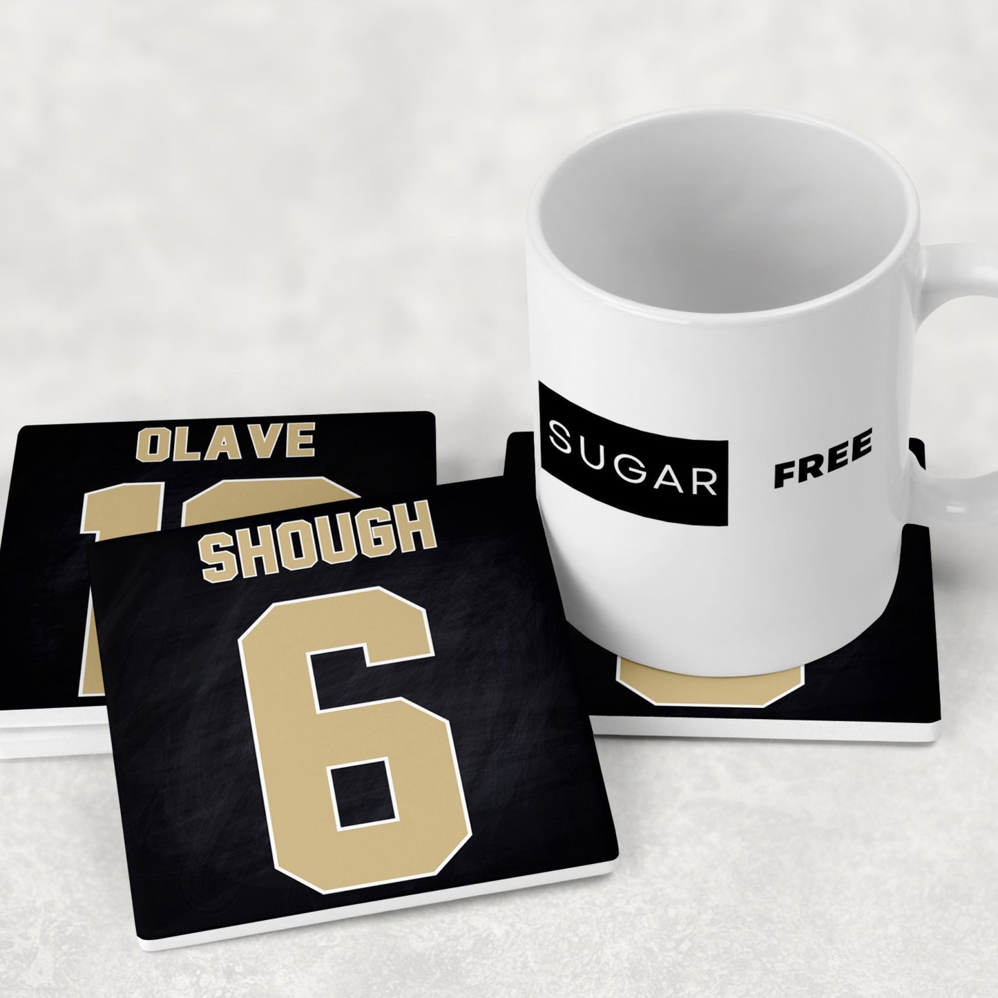 Personalized New Orleans Saints Inspired Coasters