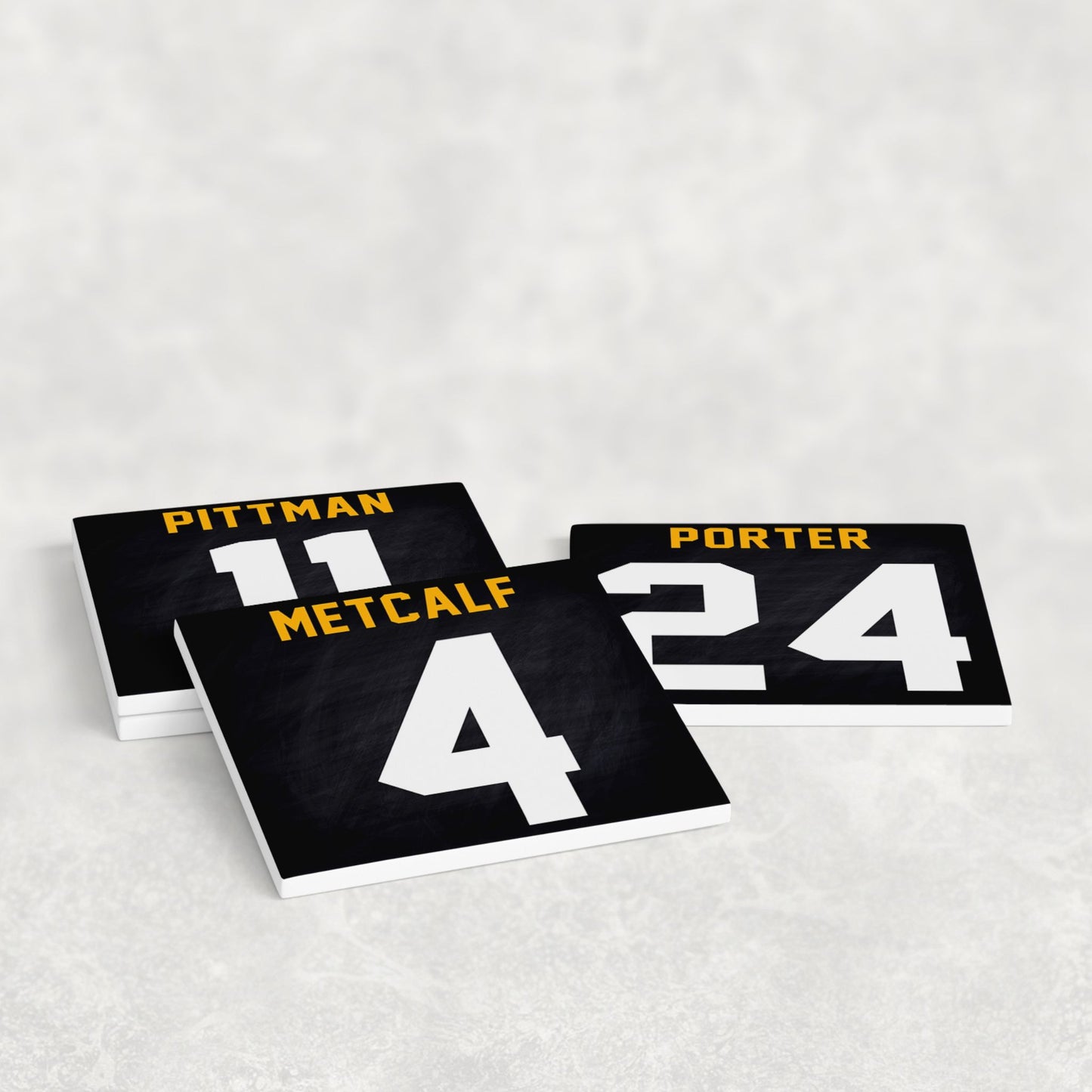 Personalized Pittsburgh Steelers Inspired Coasters