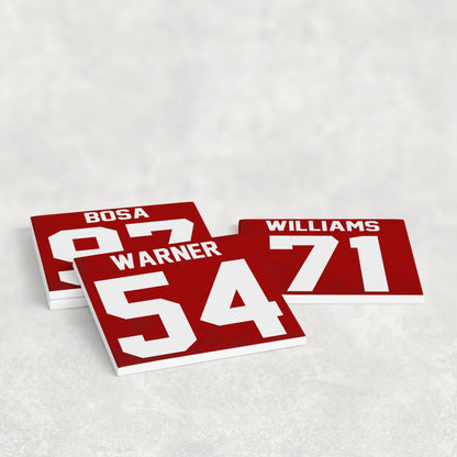 Personalized San Francisco 49ers Inspired Coasters