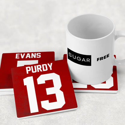 Personalized San Francisco 49ers Inspired Coasters