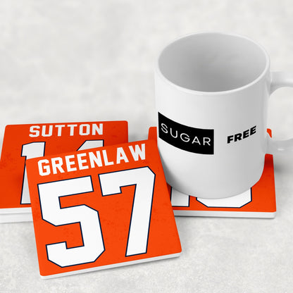 Denver Broncos Jersey Inspired Coasters