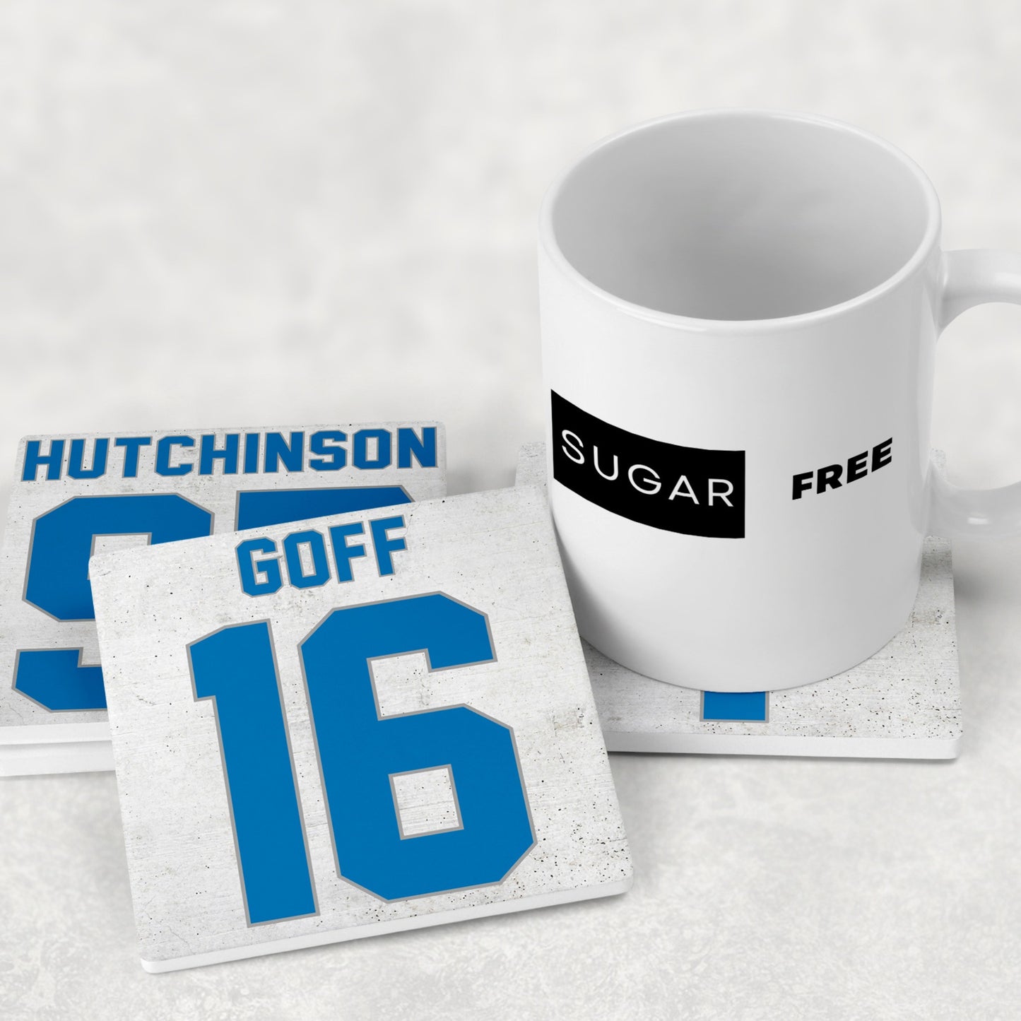 Detroit Lions Jersey Inspired Coasters
