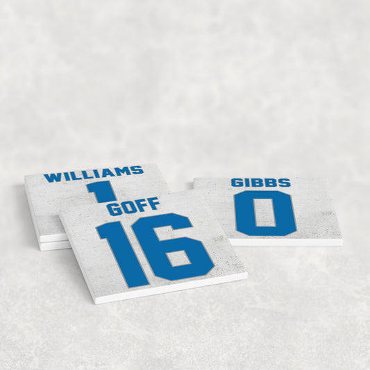 Detroit Lions Jersey Inspired Coasters