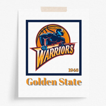 Golden State Warriors Minimalist Art Print